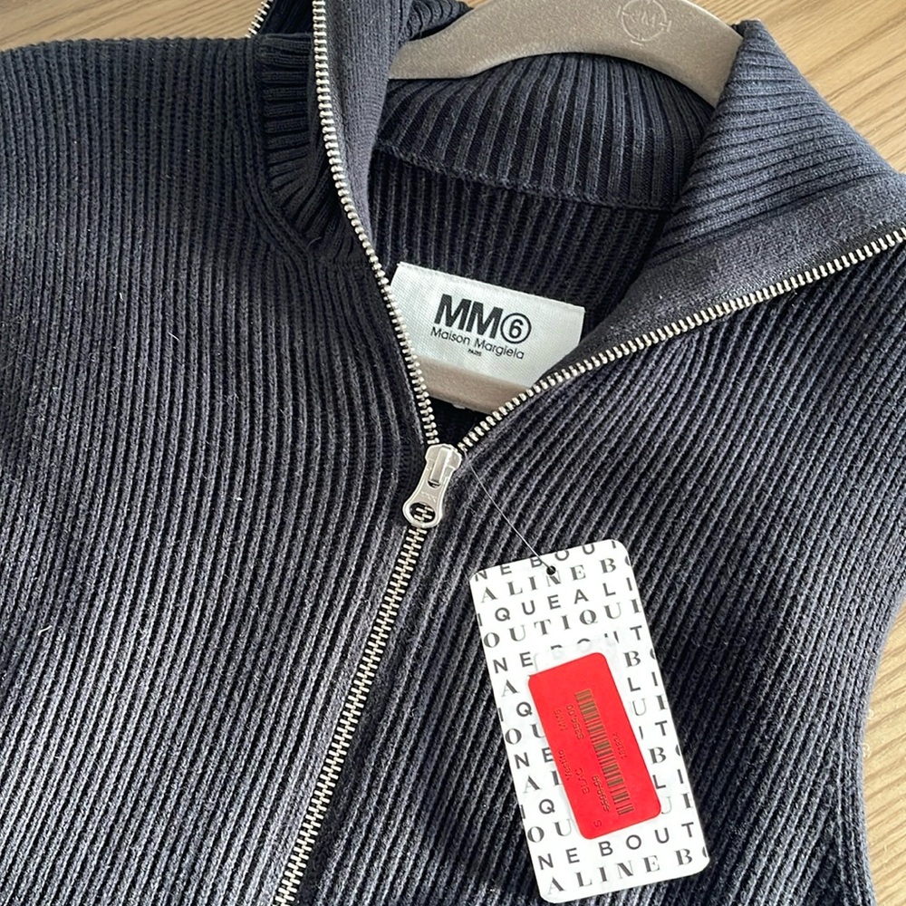 Maison Margiela Sweater zipper dress